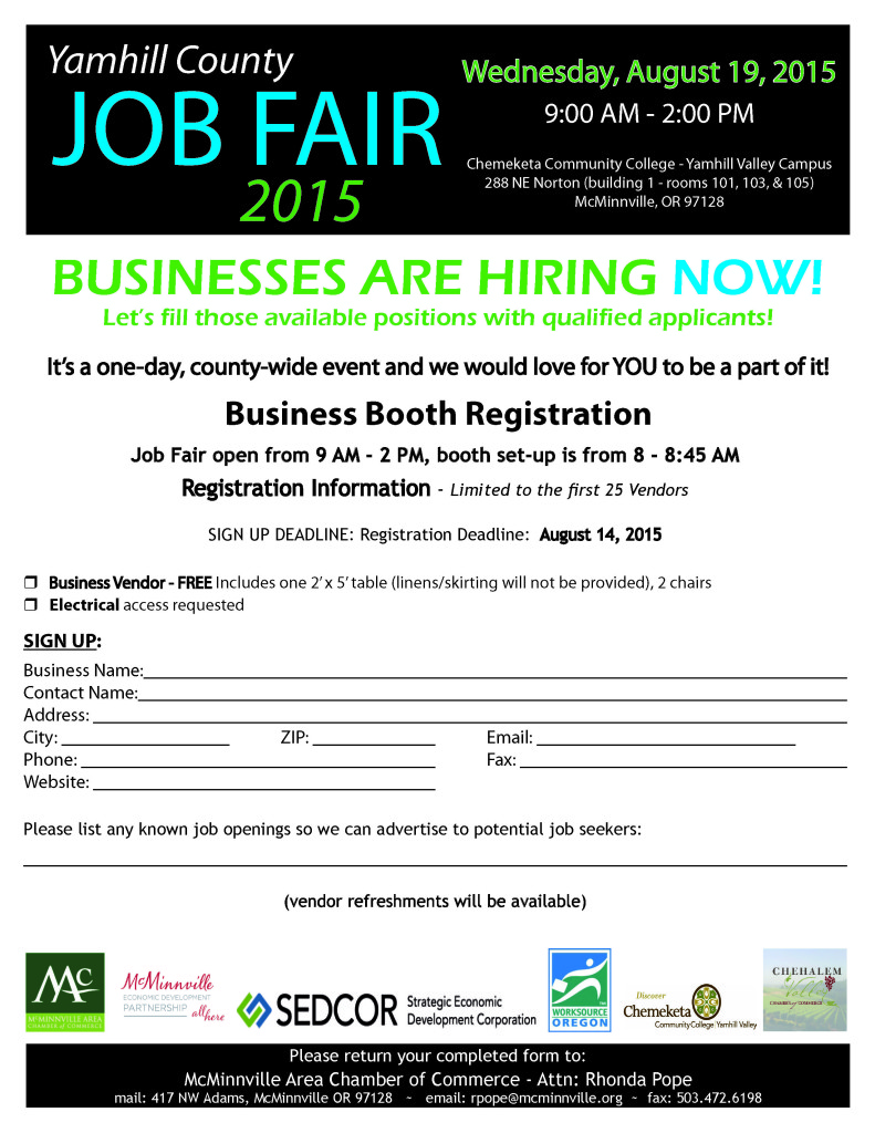 Yamhill County Job Fair