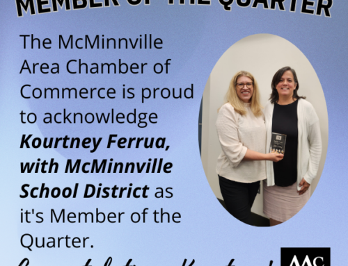 McMinnville Area Chamber of Commerce Honors Kourtney Ferrua as a Community Champion